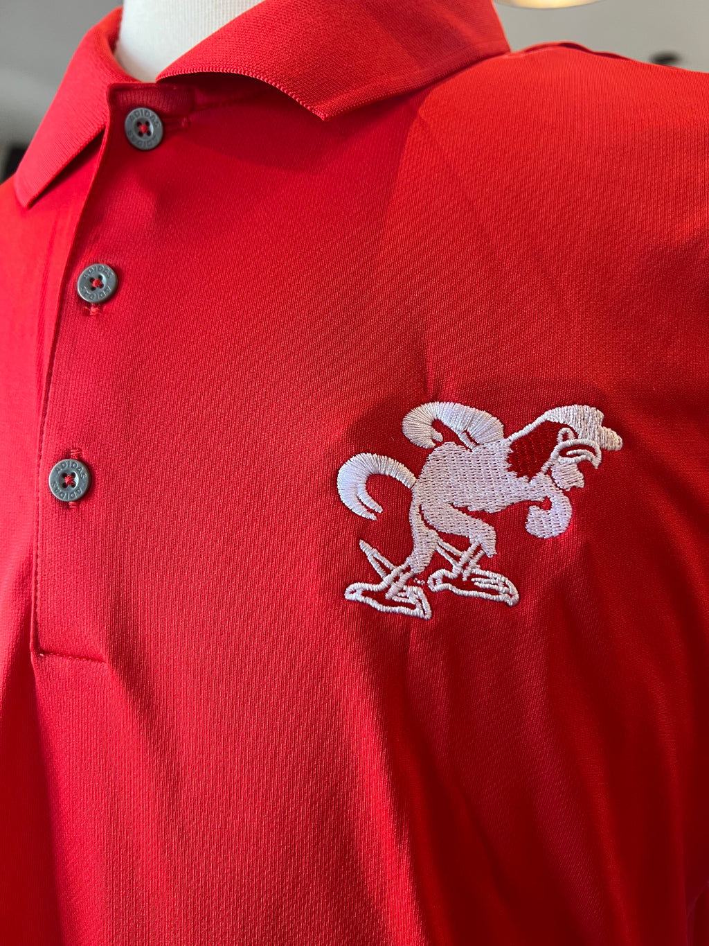 Mens AKC Red Polo