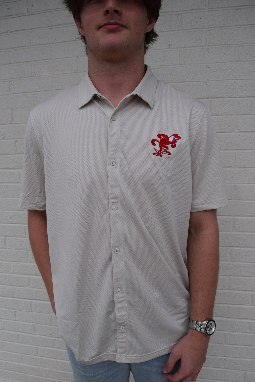Mens AKC Bone Button Down