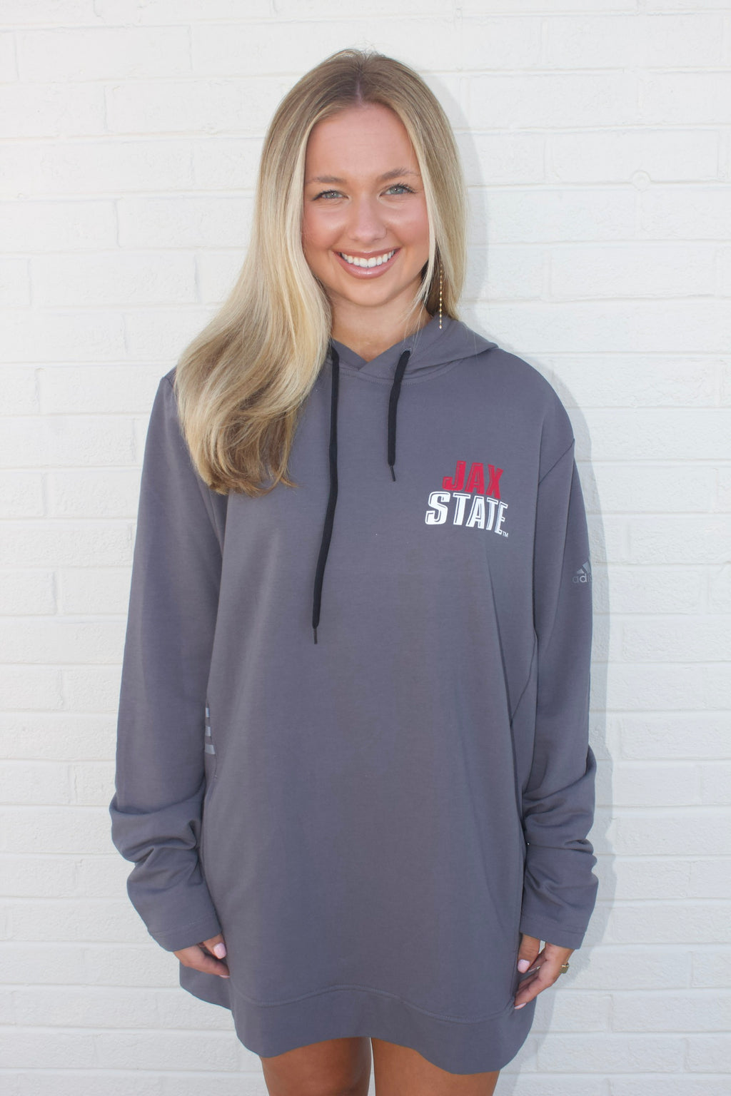 Jax State Lightweight three-striped Hoodie