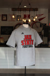 Jax State Football Adidas Short Sleeve Hoodie