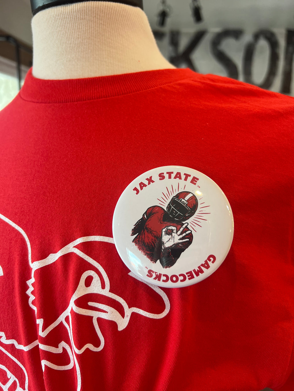 Football Player Spirit Button