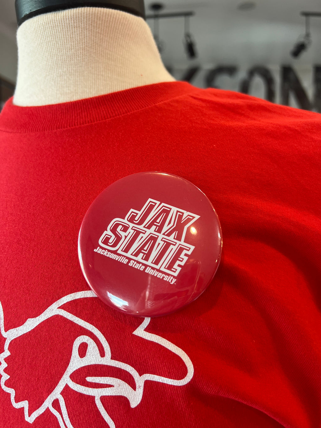 Jax State logo Spirit Button