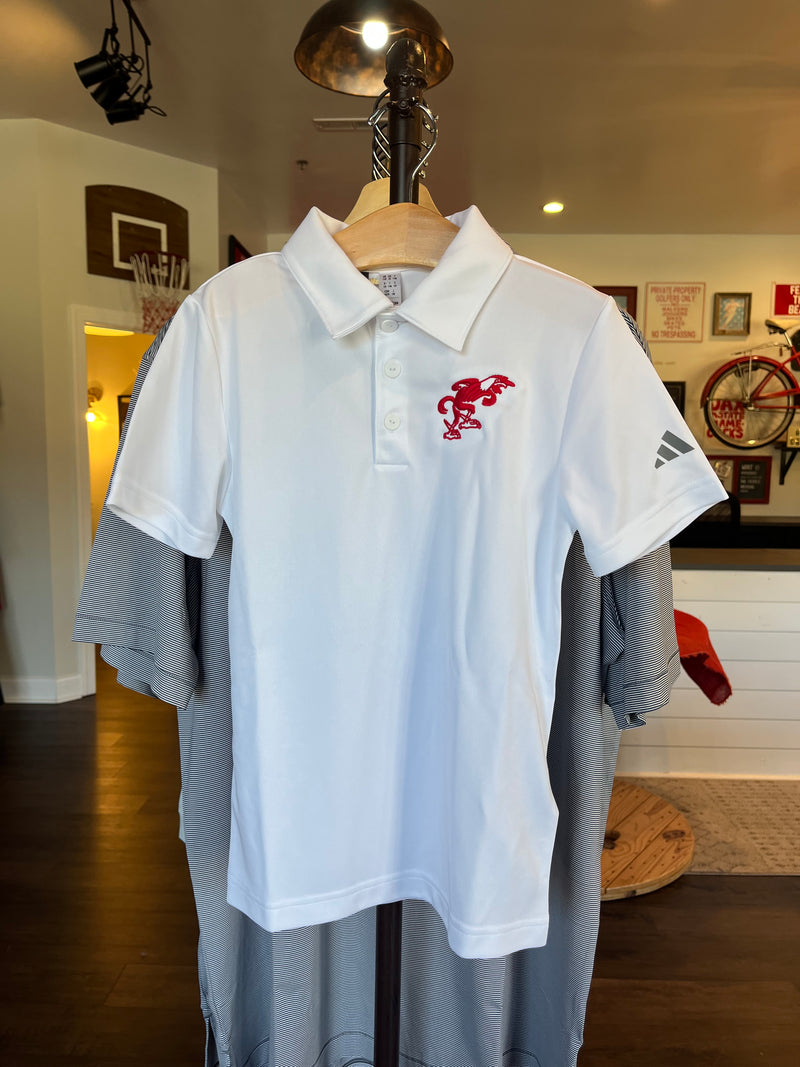 Kids White AKC Polo