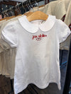 Little Cocky: Girls White Jax State Football Dress