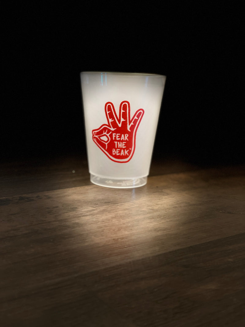 Fear the Beak Frosted Cups 6 for $10