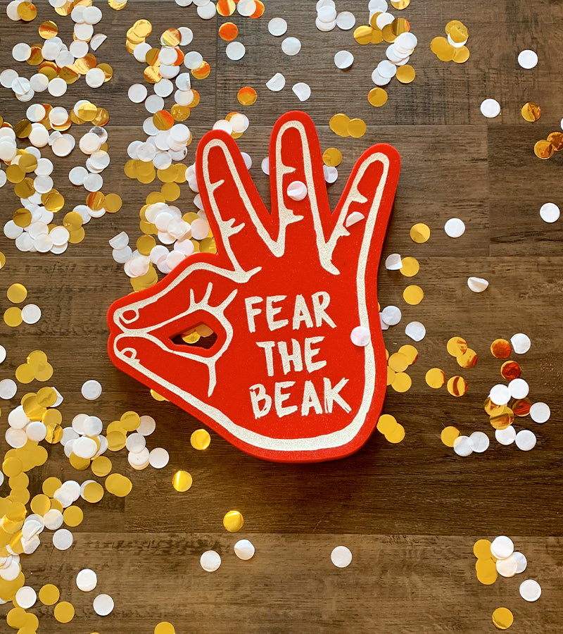 Fear The Beak Foam Hands