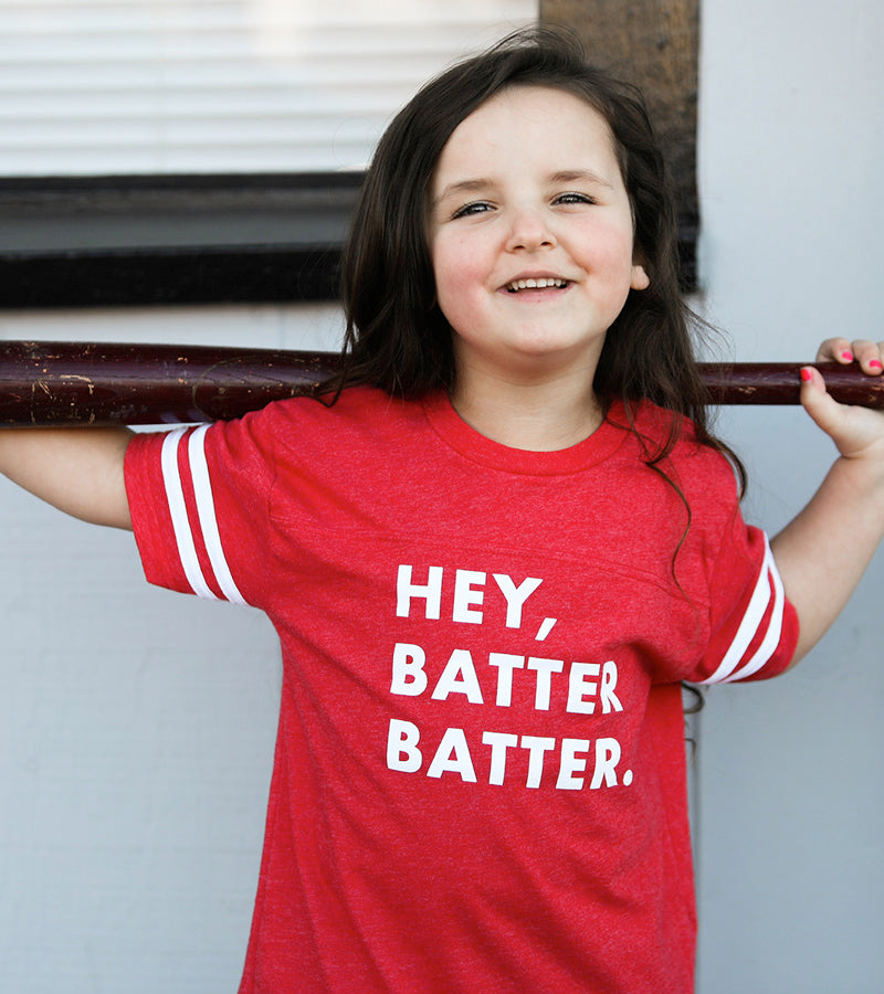 Youth Hey Batter Batter Jersey Tee